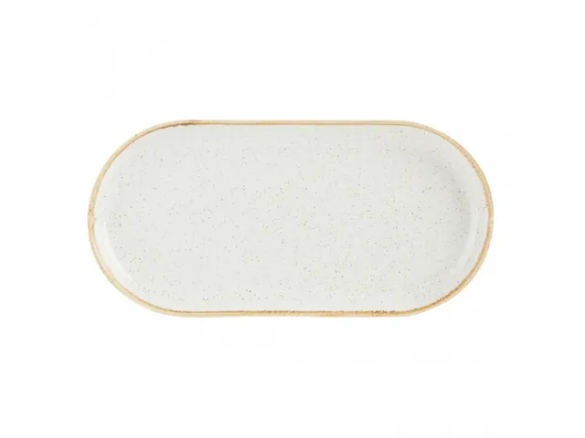 Smal ovaal bord Oatmeal 30 cm 6 stuks