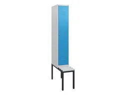 locker met bank,HxBxD 1950x300x815mm,1vak,vak B 300mm,cil.-slot