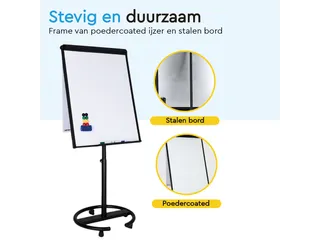 BRASQ Flipover Mobiel Deluxe 70x100cm Magnetisch Zwart met accessoires - 10