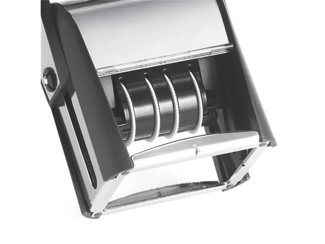 Woord-datumstempel Colop 2860 +bon 46x66mm zwart 9regels