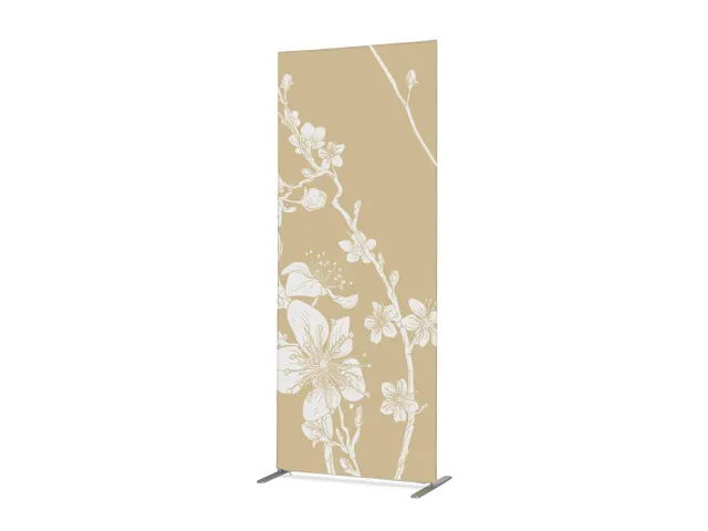 Scheidingswand Textiel Deco 100x200cm Japanse Bloesem Beige ECO
