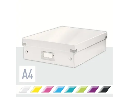 Sorteerbox WOW Click & Store 281x100x370mm wit 85% gerecycled karton