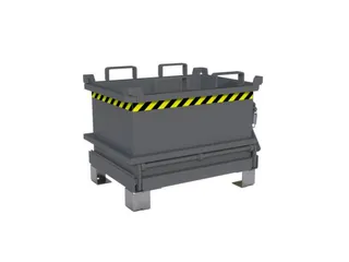mini-bodemklepcontainer,HxLxB 625x600x800mm,0,13m³,inrijbeugel,staal - 2