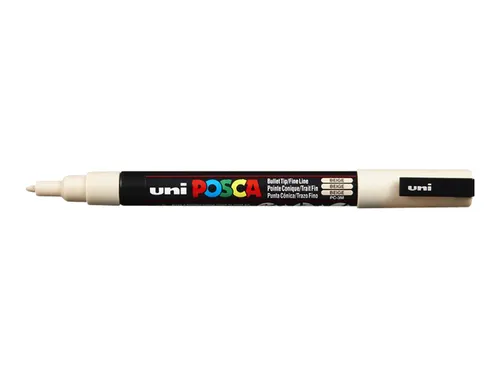 Verfstift Posca PC3M Fijne punt 0,9-1,3mm Beige