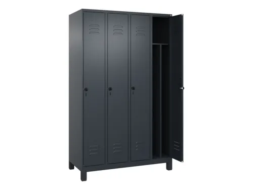 locker voor scheiding van kleding,HxBxD 1950x1200x500mm,4vak