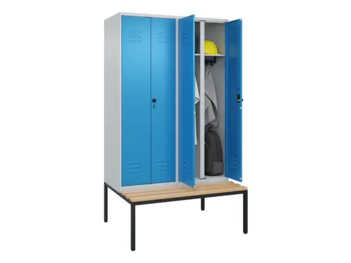 locker voor scheiding van kleding,HxBxD 2120x1200x815mm,4vak