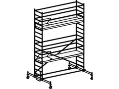 échafaudage roulant portée H 5 6m échafaudage H 4 82m