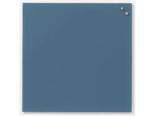 Glasmagneetbord Naga 45x45cm jeansblauw