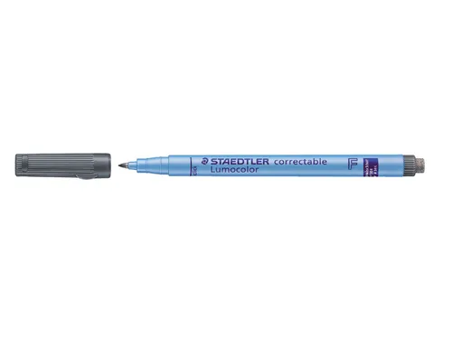 Viltstift Staedtler OHP Lumocolor 305 Non Perm. Correct F Zwart 0.6mm
