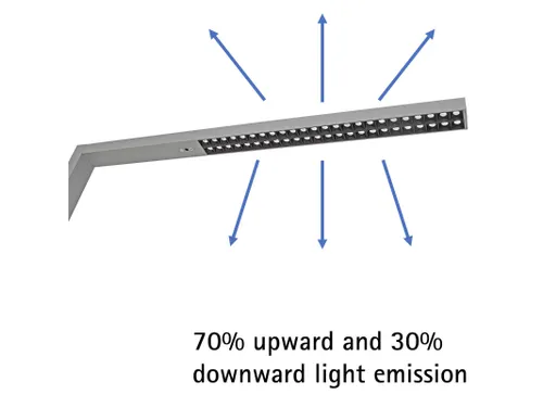 Vloerlamp LED MAULsirius colour Zilver vario sensor dimbaar voet
