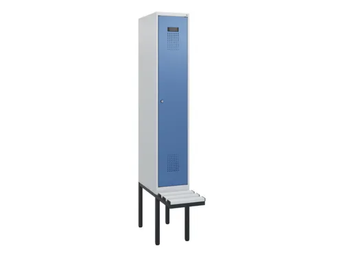 locker met bank,HxBxD 1950x300x815mm,1vak,vak B 300mm,cilinderslot