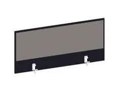 baliepaneel,v. bureau,aanbouw achter,B 1000mm,CC-zwart,BN8078-grijs