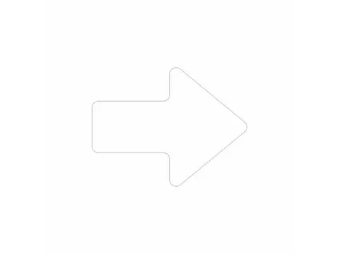 plaksymbool,Pijl,markering HxB 90x145mm,wit,met antislip-eigenschappen