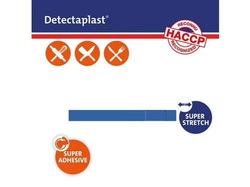 Detectaplast 8348 Textielpleister Elastisch Blauw 180x20mm 100 Stuks