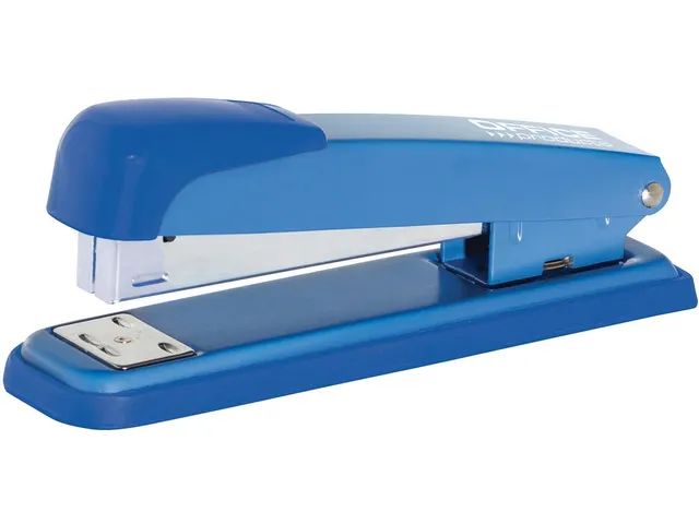 Nietmachine metaal nietjes nr. 24/6 26/6 23/6 24/8 40 vel 90mm blauw