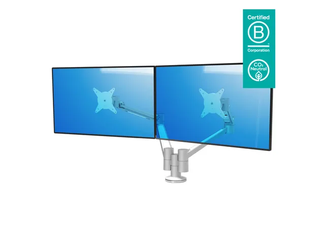 ViewLite Plus Monitorarm 652 Zilver 2 Schermen