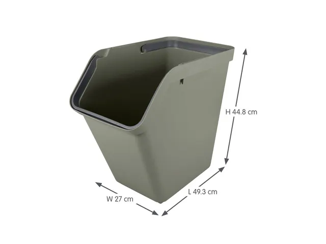 Sigma Home sorteer unit 40L donkergroen - 49,3x27x44,8cm