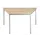 Tafel Trapeziumvormig 120x60 Cm Frame Aluminium Blad Esdoorn