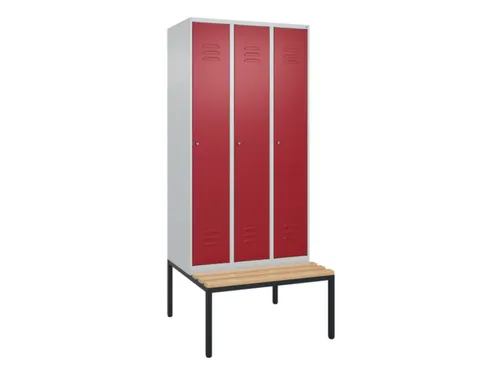 locker voor scheiding van kleding,HxBxD 2120x900x815mm,3vak