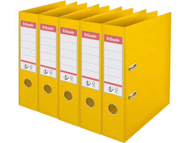 Ordner Power N°1 75mm Geel 5 Stuks