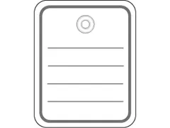 Herma 6820 Productlabel 40x50mm met oogje Wit zonder draad 1000 stuks