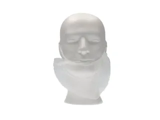 PP non woven baardmasker wit met 2 elastiek één maat 1000 Stuks - 1