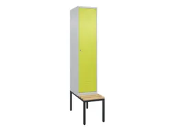 locker met bank,HxBxD 2120x400x815mm,1vak,vak B 400mm,cil.-slot