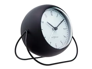 Wekker NeXtime Bubble alarm clock 11x8cm zwart metaal - 1