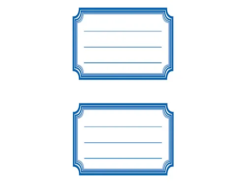 boeketiket Z-design School pakje a 6 vel kader blauw