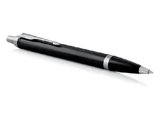 Balpen Parker IM Black Lacquer CT Medium Blauwe inkt - 5