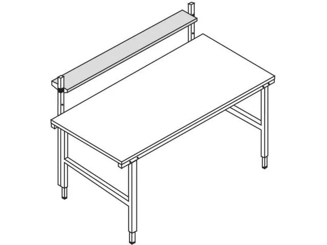 tablette,p. table d'emballage,HxlxP 30x1600x400mm,bois,gris clair