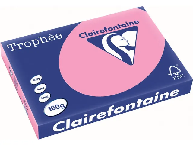 Trophée Pastel A3 160g 250 vel felroze