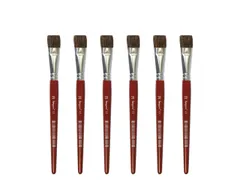 Penseel Kangaro Serie 121 plat Nr. 20 geitenhaar doos 6 stuks