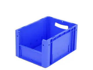 Euronorm Stapelkrat M. Grijpopening Pp Hxlxb 220X400X300Mm Blauw - 1