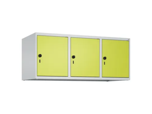 opzetkast,v. locker,3vak.,vak B 400mm,HxBxD 500x1200x500mm,vleugeldeur