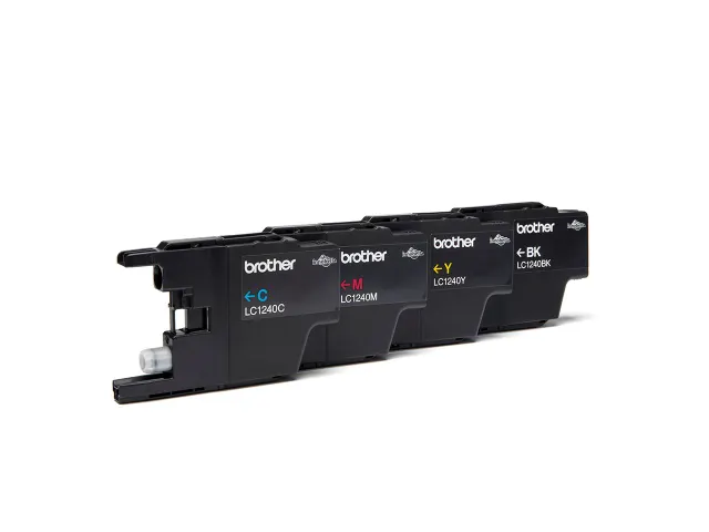 Brother LC-1240 Inktcartridge Zwart + 3 Kleuren Voordeelset