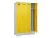 armoire vestiaire noir et blanc,HxlxP 1950x1200x500mm,4compart.