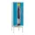locker met bank,HxBxD 2150x600x500mm,2vak,RAL7035,front RAL5012