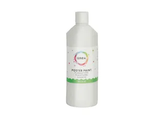 Plakkaatverf Qrea wit 500ml - 1