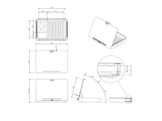 Laptopstandaard Addit Bento Toolbox 900 Wit - 10