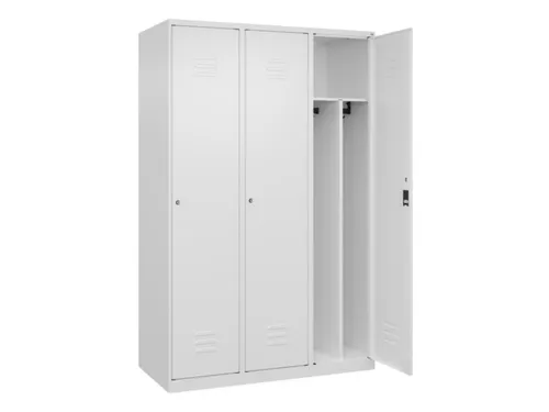 locker voor scheiding van kleding,HxBxD 1850x1200x500mm,3vak