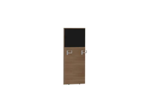 baliepaneel,v. bureau,aanbouw rechts,B 600mm,NT-cherry,BN8033-zwart