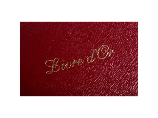Gastenboek Alpille 2 6x22cm 140bl rood