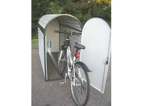 fietsgarage,HxBxD 1400x820x2050mm,cil.-slot,staal,RAL7035/RAL7016