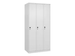 locker,HxBxD 1850x900x500mm,3vak,vak B 300mm,draaigrendel