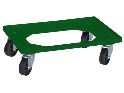 Bakonderwagen 250kg Laadvloer 600x400mm Kunststof Wielen Groen