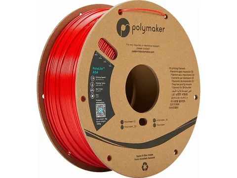 ASA 1,75mm rood 1kg PolyLite 3D Filament