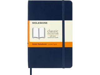 Moleskine Soft Cover Classic Notebook A6 Notitieboek lijn Blauw - 1
