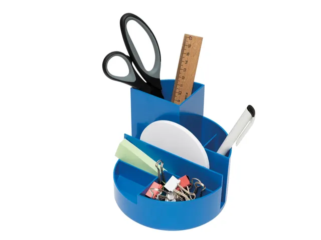 Organisateur MAULroundbox Recycled 6 compartiments bleu