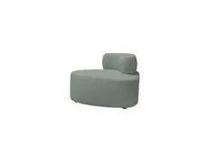 Poefmodule Rocada Volga-B 115x62x85cm driehoekig grijs